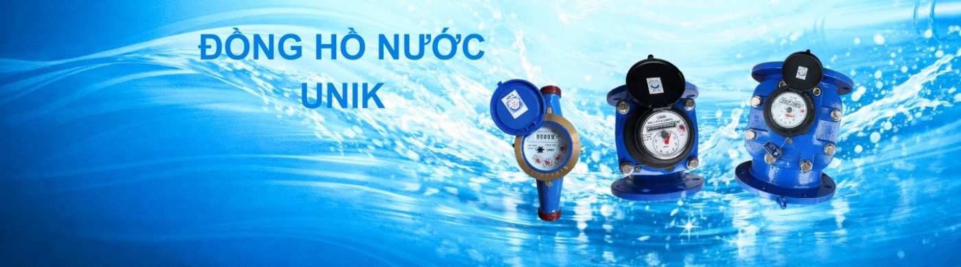 Banner đồng hồ nước unik